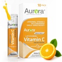 오로라 영양 Mega-Pack Liposomal 비타민 C, 면역 지원, 봉사 당 3,000 mg, Vegan, 글루텐 자유로운, 비 GMO, 10 단 하나 Serve 소포, 오렌지