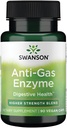 Swanson 안티 가스 효소 123 밀리그램 90 Veg 캡슐