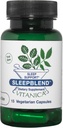 Vitanica SleepBlend - Sleep & Relaxation Support for Women - Melatonin, Valerian Root, 비타민 B2 및 B12 및 마그네슘 - Pro 로고 - 15 Vegan Caps