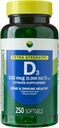 H4U 여분 힘 비타민 D3 5000 IU (125 mcg) Softgels | 지원 뼈, 이 & 면역 건강 | 높은 잠재적 인 선샤인 비타민 | 간편한 얕은 보충교재 | 250 조사