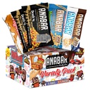 Anabar Protein Bar, 샘플러 팩, Protein-Packed Candy Bar, World's Best Tasting Protein Bar, No Sugar Alcohols, High Protein, Amazingly Delicious, 20 Grams of Protein (6 Bar, Original Variety)