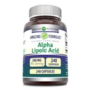 Amazing Formulas Alpha Lipoic Acid | 200 Mg 보충 | 캡슐 | 비 GMO | 글루텐 프리 | 미국제 (1 팩, 240 개)