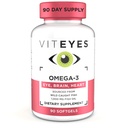 Viteyes Omega-3 Vision 건강 보충교재, EPA & DHA 부유한 규정식 보충교재, 90 Softgels