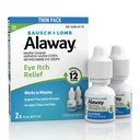 가려운 눈을위한 Alaway Antihistamine Eye Drops, 빠른 행동, 12-Hour Eye Itch Relief까지, 임상 시험 처방-Strength Formula, 0.34 Fl Oz (팩 2)