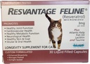Feline - Resveratrol - 고양이를위한 장수 보충 - 30 캡슐