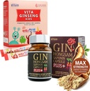 Gin Hongsam Saponin 캡슐 플러스 + VITA Ginseng 아이 프리미엄 번들