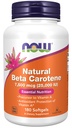 NOW 식품 보충제, 천연 베타 카로틴 25,000 IU, 필수 영양, 180 Softgels