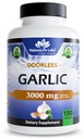 NaturaLife Labs Odorless Garlic - 봉사 당 3,000 mg 동등물 - 150 Softgels - 유기 엑스트라 버진 올리브 오일과 농축 마늘 전구 추출물 - 비 GMO, 글루텐 프리