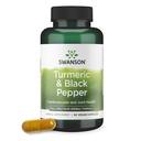 Swanson Premium- Turmeric '&' Black Pepper - 산화 방지제, 소화 '&' 공동 지원 - 90 Veg Caps