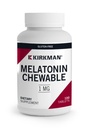 Kirkman - Melatonin 1 mg Chewable 정제 - 100 정제 - 수면을 촉진 - 민트 풍미를 새로 고침 - Hypoallergenic