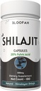 Bloofah Shilajit 캡슐 500mg | 20 % 추출물 Fulvic 산 | 천연 Shilajit 분말 (Asphaltum) | 비 GMO, 글루텐 프리 | 매일 사용을위한 프리미엄 웰빙 보충 (180 개)