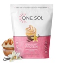 1 Sol Lean Plant Protein Powder, Pea & Brown Rice Protein, Low Carb, Vegan Friendly - 글루텐, 락토스, & Soy Free - 추가 설탕 없음, 비 GMO, Clean Nutrition, Bloating (Vanilla Caramel Cupcake)