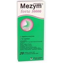 그레이스 nnvg Mezym Forte 10000, 20 정제 (Dietary Supplement, 소화 지원을위한 Pancreatin 효소)