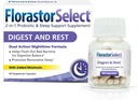 Florastor Probiotic 소화 및 휴식, Melatonin (4mg), 자연 수면 보조 + 소화 지원, 40 캡슐과 Saccharomyces Boulardii Probiotics