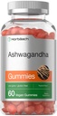 Horbäach Ashwagandha Gummies for Women and Men | 60 개 | 비건, 비 GMO, 글루텐 무료 보충 | 열대 맛