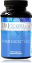 Dr. Jockers, Gut Health Supplement, Betaine HCl, Pepsin, HCL 보충교재, Betaine 염산염, 90 일 공급, Pepsin를 가진 HCL 베타인을 가진 소화 효소