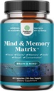 기억과 초점 향상을 위한 모체 Nootropic 뇌 보충교재 - 정신 건강 & Clarity를 위한 비타민 - 모든 연령대의 성인을 위한 Cognitive 복잡한 활력 - 60의 캡슐