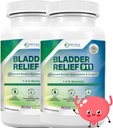 Bladder Relief 911 Detoxifying strength - 남성과 여성을위한 Bladder 지원, 60 Veggie 캡슐 - 2 팩