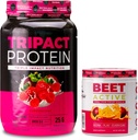 Nutrology TRIPACT Protein Powder, 7-in-1 Meal Replacement Shake, Superberry (40 서빙) Beet Active, Natural Pre-Workout Powder, Passion Fruit flavor (30 서빙)
