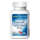 HealthA2Z® Stool Softener | 도쿠사테산 나트륨 100mg | 젠틀 변비 시큐리티 | 테이크아웃 OK | 레드 캡슐 | 400개(팩)