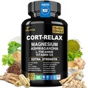 마그네슘 글리세라이드, Ashwagandha KSM-66, L-Theanine, Phosphatidylserine, Ginkgo Biloba & Lions Mane와 Super Calm Cortisol 보충