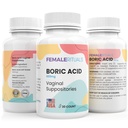 여성 600mg 30 팩에 대한 붕산 좌약 - 냄새 및 효모 솔루션 붕산 좌약 - PH 밸런스 및 질 건강을위한 질 좌약 - 여성을위한 질 염 솔루션