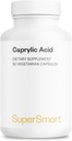 Supersmart Caprylic 산성 보충 일 당 1350mg (MCT 기름에서) - 중간 사슬 Triglycerides 포화된 지방산 - Octanoic 산 | No-GMO & 글루텐 자유로운 - 90 채식 캡슐