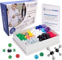 Old Nobby Organic Chemistry Set (425 pc) 분자 모델 키트 Atoms, Bond, Guide, Bond 제거 도구 - STEM Science Kits for Kids Toys Chemistry Set for students Teachers Young Scientists