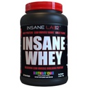 Insane Labz Insane Whey, 100 % 근육 건물 Whey Protein, BCAA Amino Profile, 대량 Gainer, 식사 교체 (Birthday Cake, 30 서빙)
