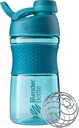 BlenderBottle 20oz SportMixer Protein Shaker Bottles, Black & Teal, 번들 2