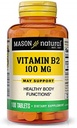 Mason 비타민 Mason 자연적인 B2 100mg 정제, 100 조사