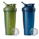 BlenderBottle Classic Shaker Bottle Perfect for Protein Shakes and Pre Workout, 28-Ounce (2 팩), Moss 및 Navy