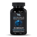 초점, 기억 & 정신을 위한 AI 두뇌 Nootropic 보충교재 남자 & 여자, Bacopa, 알파 GPC & 비타민 B6, 60 채식 캡슐을 가진 Caffeine 자유로운 매일 Cognitive 지원