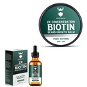 Biotin Beard Balm for Men & Conditioning Beard Wax and growth Beard growth oil with 2X Concentration Biotin for Men, Hydrates & thickens 얼굴의 머리