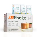 310 영양 - 올인원 식사 교체 쉐이크 - 섬유 리치 Vegan Superfood Blend가있는 새로운 공식 - 천연 감미료 - 낮은 카르브 Shake, Keto & Paleo Friendly - 글루텐 무료 - 26 필수 비타민 및 미네랄 - 다양성 샤크 박스 - 바닐라 크림