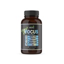 Lions Mane, Alpha GPC Choline, Vitamin C & B12, Taurine, Bacopa - Energy, Cognitive, Memory Support, 60 Filler 무료 캡슐과 14-in-1 Nootropic Brain Supplement 초점