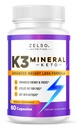 ZELSO K3 여성과 남성, K3 미네랄 알약 - K3 소금 무기물, 비타민 + K3 캡슐 보충 Keto 체중 감소 - 1 개월 공급