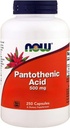 지금 음식, Pantothenic 산, 500 mg의 250의 캡슐