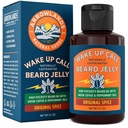 웨이크 업 전화 Beard 젤리 - 버진 그린 커피 오일 및 페퍼 민트, 천연 농축기 및 Moisturizer (3.1oz, Original Spice)가있는 카페인 Beard 성장 오일