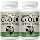 Liposomal CoQ10 800mg Ubiquinol Softgel의 최대 흡수 Ubiquinol Coenzyme Q10의 산화 방지제, 심장 기능 & 에너지 생산, 순수한 CoQ10 800mg, 120 Vegan Softgel를 위한 Ubiquinol CoQ10 보충교재