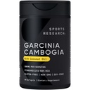 스포츠 연구 Garcinia Cambogia 추출 (60% HCA) 엑스트라 버진 유기 코코넛 오일 | Non-GMO, Soy & Gluten 무료 (90 액체 Softgels)