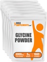 BulkSupplements.com 글리신 분말 - 글리신 보충제, 아미노산 보충 - Unflavored & Gluten 무료, 서빙 당 3g, 1kg (포장 5) (11 파운드)