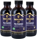 Immunia 67 폴리페놀 - Elderberry 농축 및 산화 방지제 과일. 67 폴리페놀(Anthocyanins, Quercetin, Resveratrol 등) 24일 병당 공급