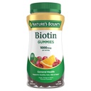 자연의 Bounty Biotin 거미, 비타민 보충교재, 지원 건강한 머리, 피부, 및 못, 과일 맛을 내는 Gummies, 1000 mcg, 110 조사