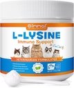 Cats, Cats, Support Immune System, Respiratory Health & Visual Function 및 Allergy Relief, Pet Health Supplies Multivitamins, Salmon flavor - 4.23 oz / 120g의 L-Lysine Powder
