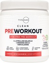 유형 Zero Ultra Clean Stim Free Pump Pre Workout + Nitric Oxide Booster (Cherry Limeade) - 남성 및 여성을위한 비 자극 및 카페 - 무료