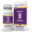 우량한 근원 여자?s B Complex - 여성을 위한 에너지 지원 보충교재 - 비타민 B12, 비타민 B3를 가진 Multivitamin & 더 많은 것 - B 비타민 보충교재 원조 심장 건강 - 60의 Sublingual 용해 정제