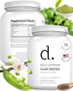 Vanilla Protein Powder - Scoop 당 Vegan Protein 21g의 식물 기반 단백질 454g - 여성 및 남성을위한 낮은 설탕 단백질 분말의 15 서빙