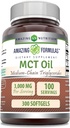 놀라운 포뮬러 MCT 오일 보충 | 1000 Mg per 서빙 | Softgels | Non-GMO | 글루텐 프리 | 미국 (1 팩, 300 개)
