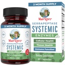 MaryRuth Organics Serrapeptase Enzymes Capsules | 최대 2 개월 공급 | 고농도 시럽 약용 효소 보충| 조직 건강 및 세포 건강 | Vegan | 글루텐 무료 | 60 개